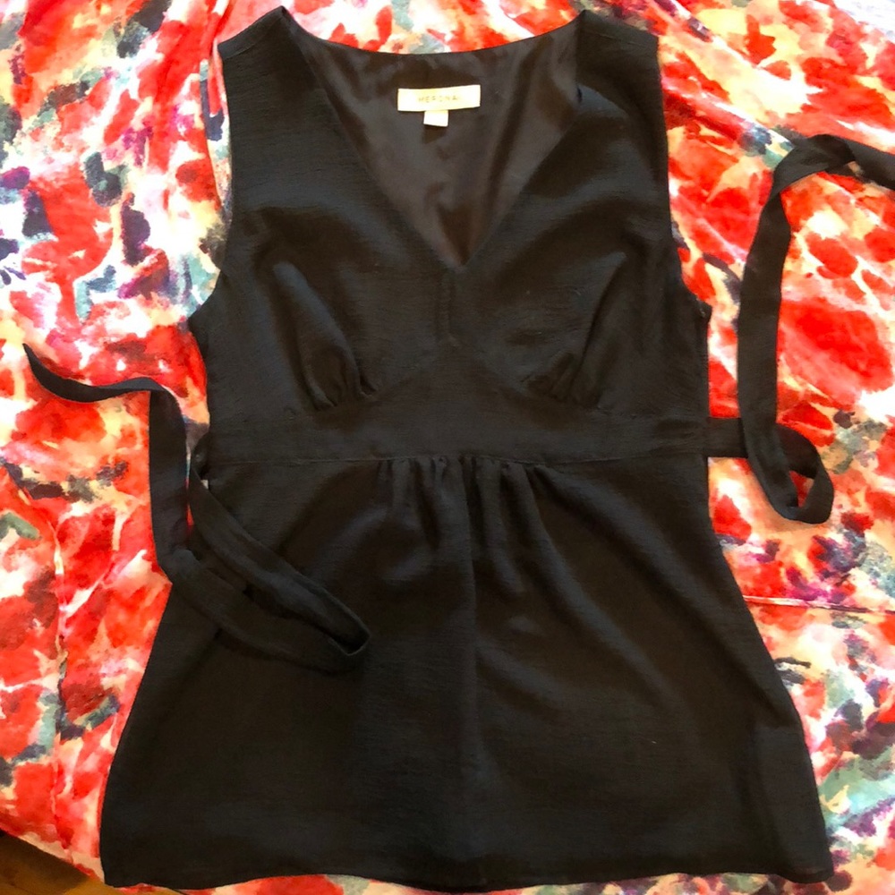 Medina XS Black Empire Waist Tunic